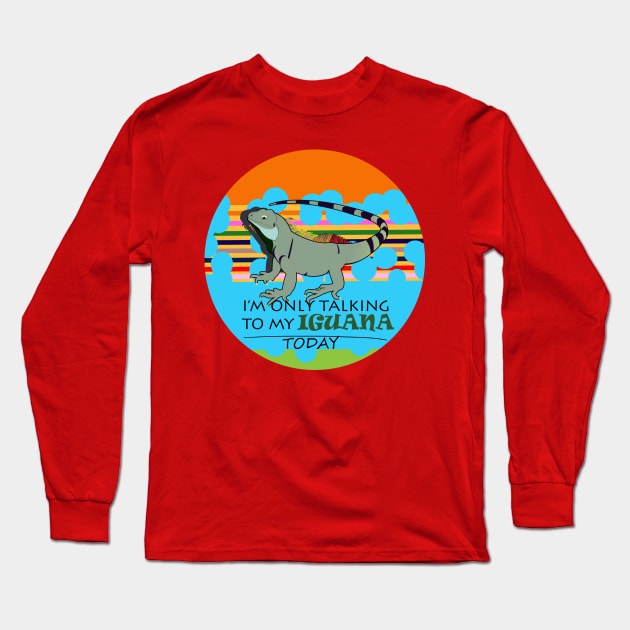 Iguana Long Sleeve T-Shirt by momomoma